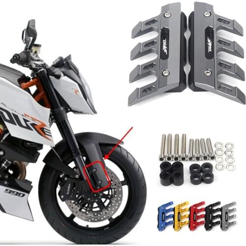 For KTM 990 Super Duke(990 Super Duke r) Motorcycle CNC Accessories Mudguard Side Protection Block Front Fender Anti-Fall Slider