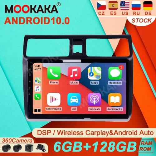 6+128G Android10.0 For SUZUKI SWIFT 2003-2010 Car Radio Multimedia Video Player NavigationGPS CARPLAY Accessories Auto2 DinNODVD