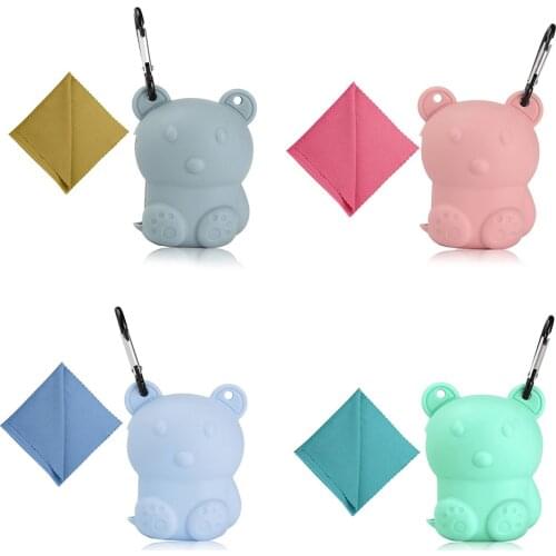 Quick Dry Microfiber Towel Sport Running Outdoor Camping Towel Portable Fitness Gym Towel Yoga Beach Travel Silicone Bear Bag