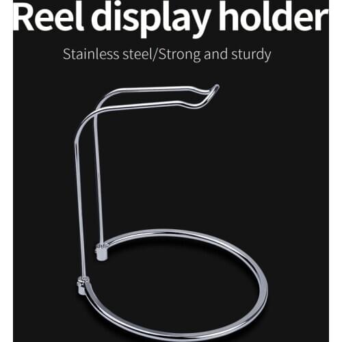 Fishing Reel Display Holder Stainless Steel Spinning Reel Stand Rack Support Storage Durable Accessories