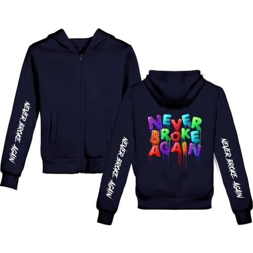 100-150CM Kids Coats & Jackets YoungBoy Never Broke Again Print Hoodies Boys/girls Zipper Sweatshirt YoungBoy Harajuku Hoodie