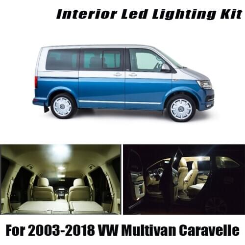 For Volkswagen VW Multivan Caravelle MK5 MK6 T5 T6 2003-2016 2017 2018 Vehicle LED Interior Footwell Light Kit Canbus