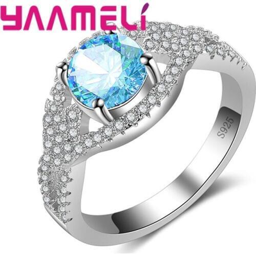 Elegant Fairy Tale Punk Wind 925 Sterling Silver Multicolor Ring Wedding Valentine Surprise Gift Lovers For Party