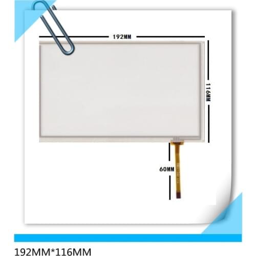 HSD080IDW1 AT080TN64 New 8 inch 192*116 192*117 car DVD navigation four-wire resistance touch screen 192MM*116MM free shipping