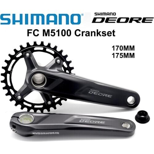 SHIMANO DEORE FC M5100 Crankset 1x11 Speed MTB Mountain Bike Bicycle Crankset 30T 32T 170MM 175MM