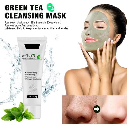 Green Tea Blackhead Removal Mask Skin Care Remove Acne Pore Deep Cleansing SANA889