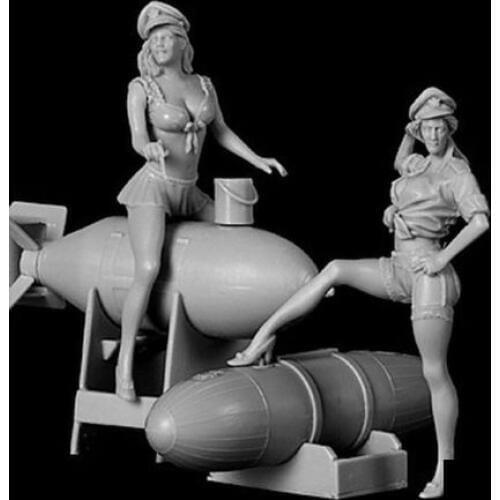 1/32 Resin Model Building Kit Figure Bomb girl