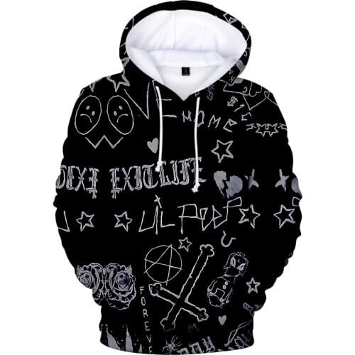 Fashion 3d Hoodies Sweatshirts Hell Boy Lil peep Printed Men Women Spring Autumn Pullovers Hot Sale Male female Cry Baby clothes