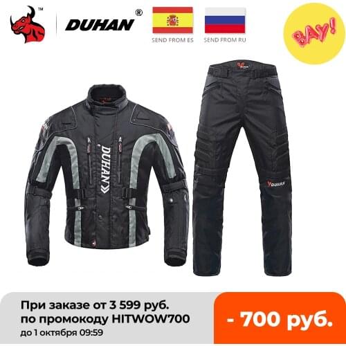 DUHAN Motorcycle Jackets Four Seasons Riding Motocross Enduro Warm Racing Moto Jacket Coldproof Motorbike Clothing Protection