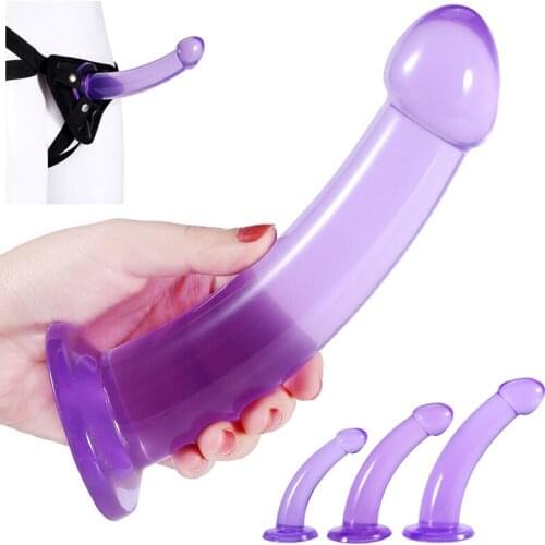 Soft Strapon Anal Plug Butt Plugs Big Anal Vaginal Dildo Plug Gay Prostate Massager Dilatodor Anal Adult Sex Toys for Woman Men