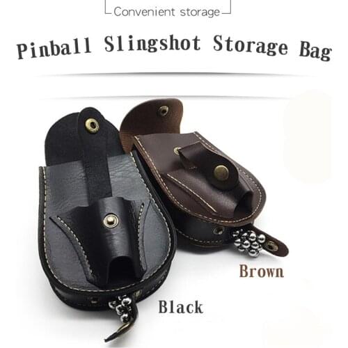 Outdoor Shooting Slingshot package PU Sling shot bag back through the belt durable without deformation for hunting accessories