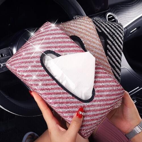 2020 new car interior decoration creative mulfifunctional block armrest home office car tissue box auto