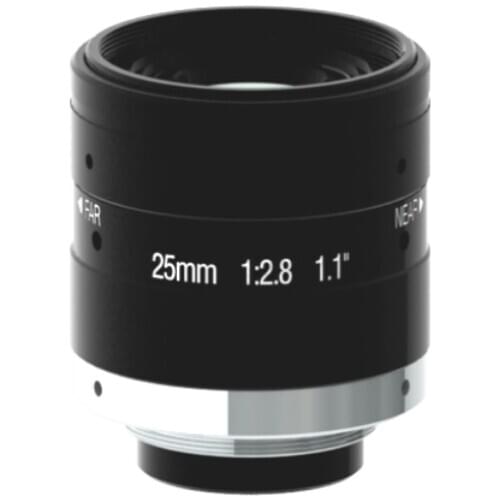 12 Mega Pixel C-Mount 25mm 1.1" F2.8 High resolution FA / Machine Vision fixed focal length lenses manual Iris CCTV lens