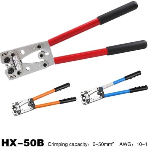 Crimping Tool Cable Cutter Crimper Kablo Kesici Pliers Tools Crimp Alicate clip terminal Plier Wire Crimpador Alicates HX-50B