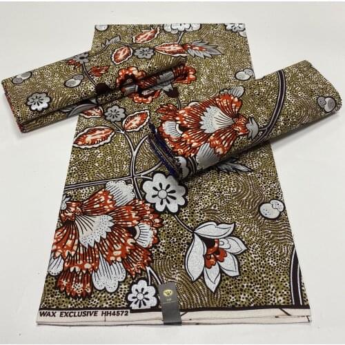 Real Gold Wax Original African Printed Cotton Fabric 100%Veritable Soft99 Ankara Style Sewing Material Fabric For Party Dress