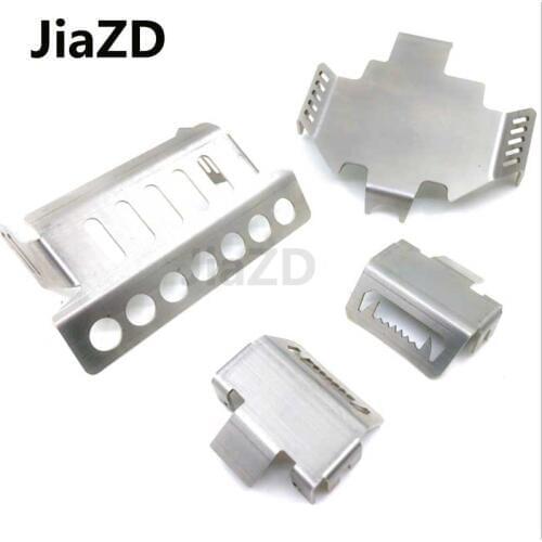 TRX4 TRX-4 T4 3.0 Stainless Steel Front Bumper Lower+Rear Protection+Axle+Gearbox Mount Protection Skid Plate Armor Accessories