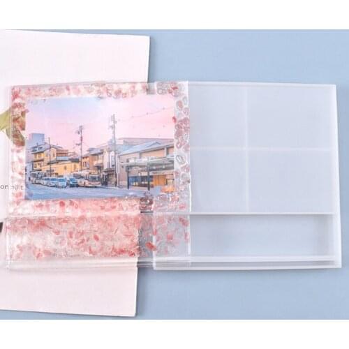 DIY Crafts Decorative Making Tool Crystal Epoxy Resin Mold Square Photo Frame Silicone Mould