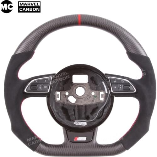 100% Real Carbon Fiber Steering Wheel for Au-di s6