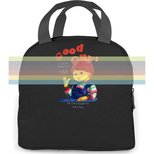 GOOD GUYS CHUCKY CHILDS PLAY HORROR CULT 80S MOVIE FILM BIRTHDAY women men Portable insulated lunch bag adult