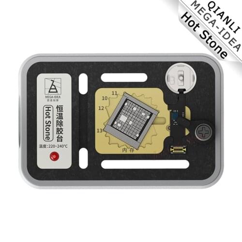 QIANLI Hot Stone constant temperature removal glue 3 in 1 fingerprint hard drive CPU for iPhone 7 7P 8 8P X XS MAX 11 Pro Max
