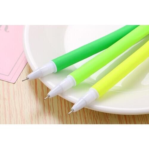 Creative and refreshing simulation grass neutral pen cute student soft pen quality office signature straight marketing
