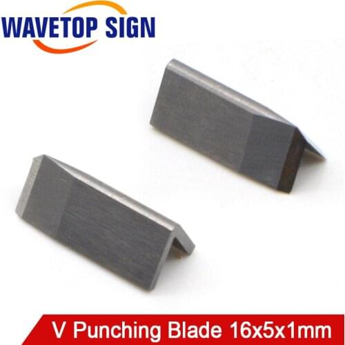 WaveTopSign Tungsten Steel V Punching Blade 16x6x1mm for V-Shaped Punching Knife