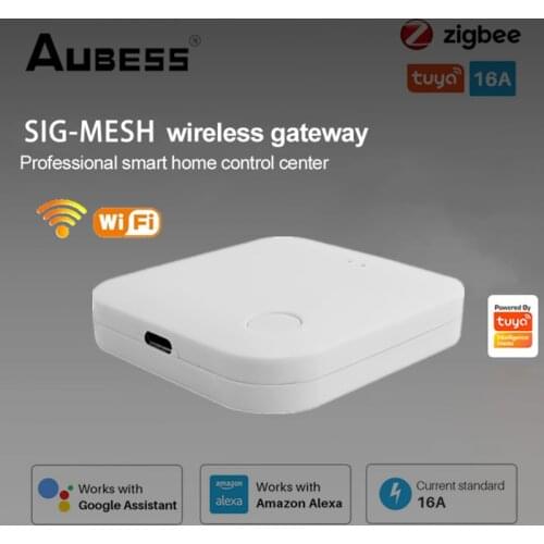 Tuya Smart Zigbee Wifi Gateway Zigbee Bridge Smart Home Zigbee WiFi Gateway Hub Remote Control Work With Smart Life Alexa Google