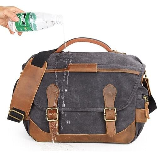 Camera Batik Canvas Vintage Retro Waterproof Photography Shoulder Casual Messenger Photo Men Women Bag for Canon Nikon Sony DSLR