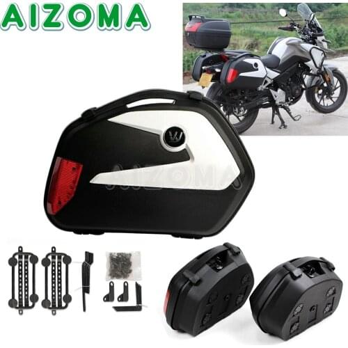 Racing Motorbike Rear Case Side Box Luggage Bag Saddlebag Trunk For Triumph Scrambler BMW R1200GS R1250GS R1200 R1250 GS/ADV LC