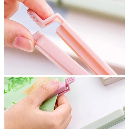 5Pcs Plastic Bag Sealer Snack Fresh Food Storage Bag Clips Kitchen Tool Accessories Mini Vacuum Sealing Clamp Food Clip