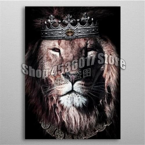 5d Diy Diamond Painting Cross Stitch Diamond Embroidery Dark King lion Diamond Mosaic Paintings Full Rhinestone Gifts Home Decor