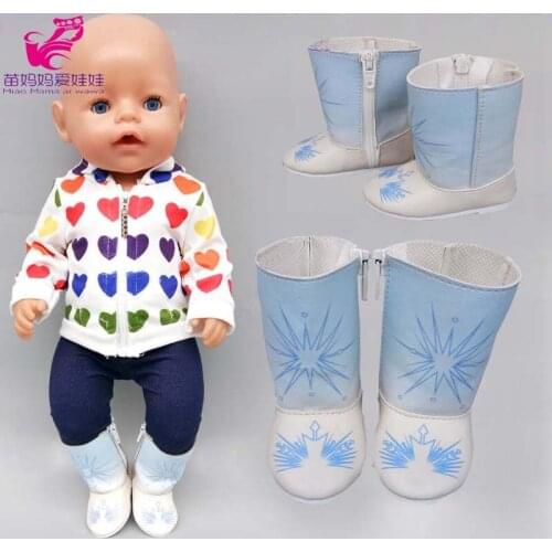 7.5cm doll boots for 43cm baby Doll Shoes sneackers fit For 18 inch Doll boots toys shoes