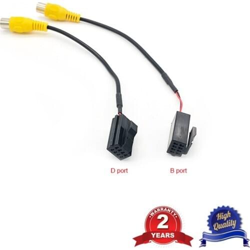 8pin Car DVD Navigation Reversing Camera Rear View Camera Video Input Adapter RCA Cable For D106 D116 HBS Coagent Caska Kognd