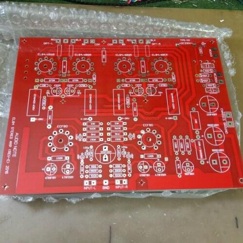 A40) Directly engraved Audio Note EL84 PP push-pull PCB, parts, finished boards