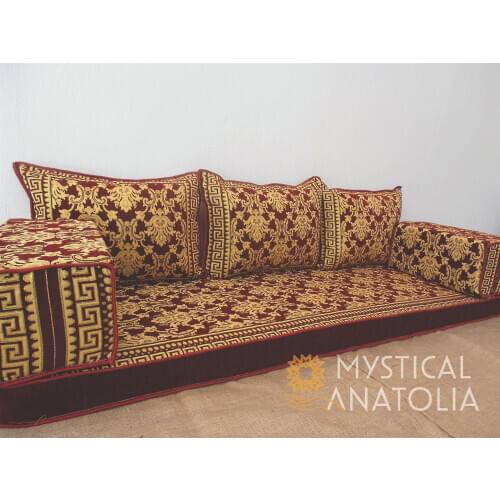 Arabic Floor Seating Sofa Majlis Cushions Oriental Jalsa Bench Area Traditional Arab Sofas Furniture