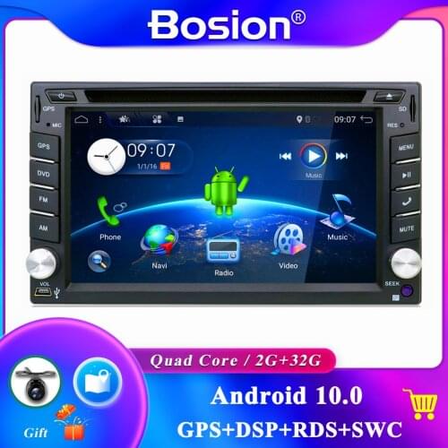 2 din Android 10 Car Audio dvd for Universal Car Radio Tape Recorder 6.2 inch with WIFI GPS Navigation Bluetooth Free Map Camera