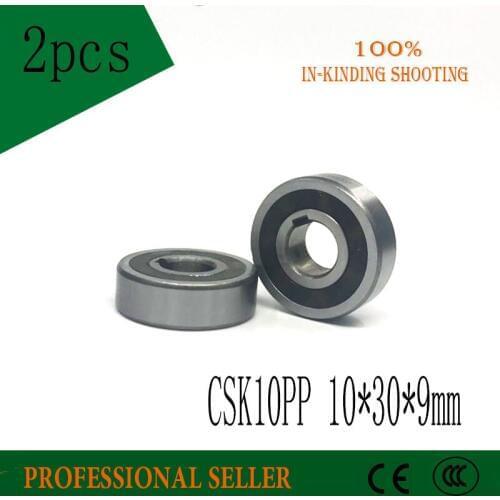 Free shipping 2pcs 6200 CSK10 CSK10PP BB10 one way clutch bearing 10x30x9 printer/Washing machine/printing machinery no groove