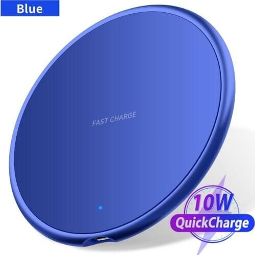 10W Fast Wireless Charger For iphone 11 8 Plus Qi Wireless Charging Pad For Samsung S10 Huawei P30 Pro Phone Charger Adapter