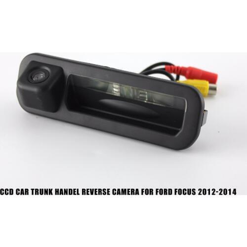 CCD Car Trunk Handle Reverse Rear View Camera For Ford Focus 2012 2013 2014 Parking Link High Quality