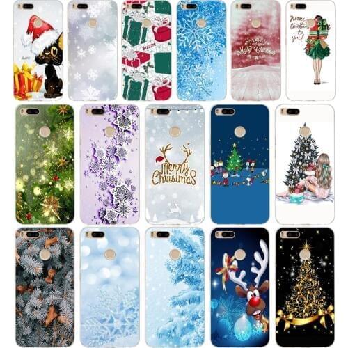 343FG New Year Snowman Colorful Merry Christmas 3 Soft Silicone Tpu Cover phone Case for xiaomi redmi mi 8 A1 A2 lite