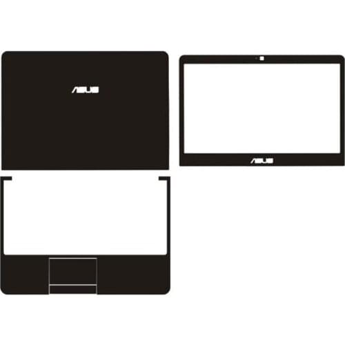 Laptop Carbon Fiber Vinyl Skin Sticker Cover For ASUS N55S 15.6"