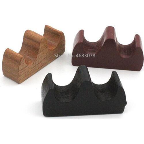 1Pcs Red/Yellow/Black Solid wood brush holder hill-shaped log color brush holder