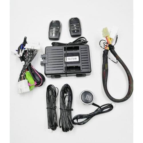 For Toyota PRADO Camry Highlander COROLLA RAV4 REIZ Car Add Push Start Stop Remote Start System and Keyless Entry Plug and Play