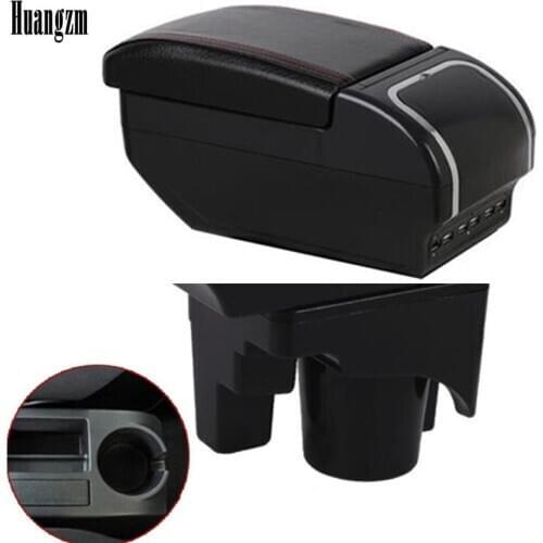 For Volkswagen Mk5 Golf Mk 5 6 2005-2011 Car Armrest Box Central Store Content Box Cup Holder Interior Car-Styling USB Charging