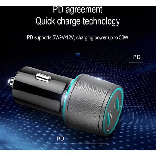 FLOVEME 20W PD Car Charger Type C USB Fast Charging Charger For iPhone Samsung Xiaomi Moible Phone PD Charger