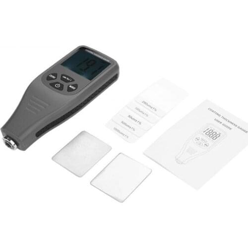 Paint Thickness Meter RZ240 Digital LCD Coating Thickness Gauge Tester Metal Auto Test Measuring 0~1300um Width Measuring Tools