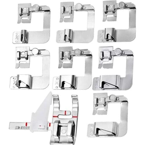 LMDZ 8 Pcs Sewing Machine Foot, 7 Pcs Sewing Machine Foot with 1 Pcs Adjustable Presser Foot, Home Sewing Foot, Sewing Machine