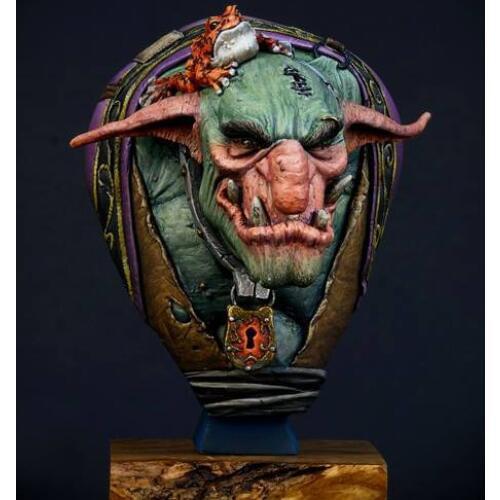 Scale Models 1/ 10 The Troll head bust ancient figure Historical Resin Model