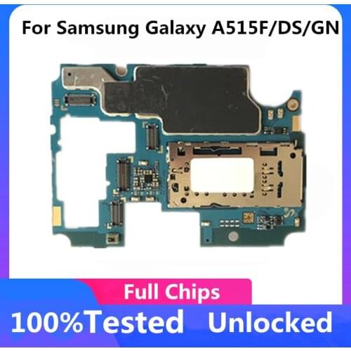 For Samsung Galaxy A51 Original Unlocked Motherboard A515F/ A515DS/ A515GN Mainboard With Chips Android OS Support Logic Board