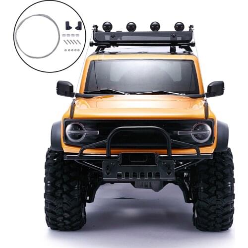 RC Car Metal Front Pull Steel Rope Fit for Ford bronco 1:10 RC Off-Road Crawler Hobby Model Car Climbing Truck Upgrade Parts